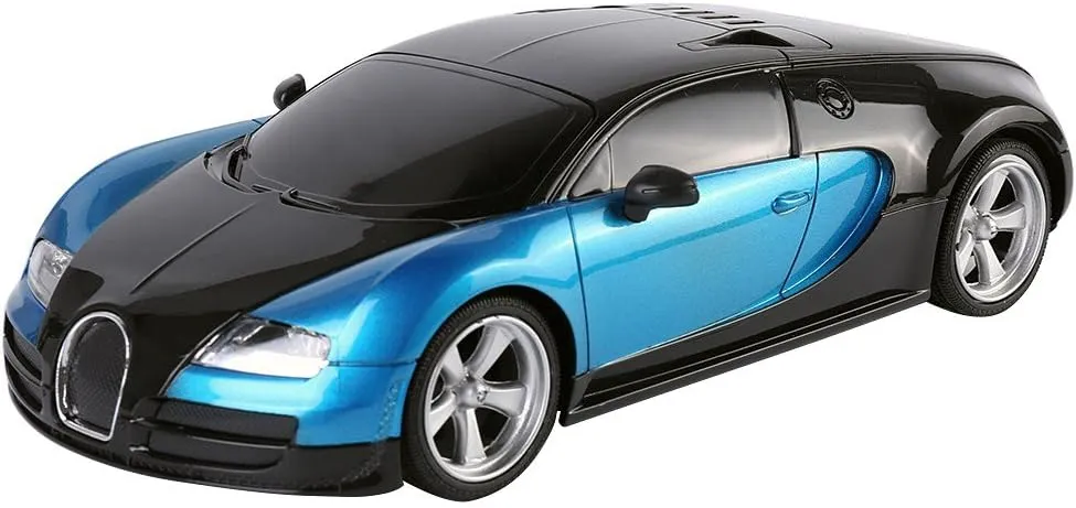 One Price Hub®Blue Lightning RC Sports Car – High-Speed Remote-Controlled Racer, 1:12 Scale, Dual Motors, Rechargeable Battery, Durable Build, Race-Ready Performance Toy Car for Kids and Adults